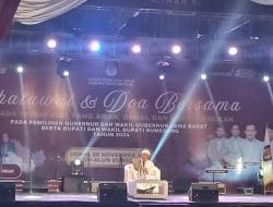 Meski Hujan Mengguyur, Shalawat dan Doa Bersama Pilkada 2024 Berlangsung Khidmat