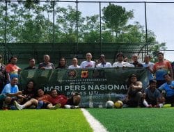 Heboh, Pertandingan Eksibisi Mini Soccer Jurnalis PWI Versus  IJTI Dalam Rangka Hari Pers Nasional 2025