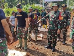 Dansatgas TMMD ke 124 Terjun Langsung di Pembangunan Drainase, Pastikan Pekerjaan Tepat Waktu