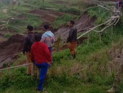 Pergerakan Tanah di Desa Kadakajaya Mengancam 22 Kepala Keluarga