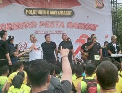 Diawali Milenial Run, Polres Sumedang Gelar Gebyar Pesta Rakyat di HUT Bhayangkara ke-79