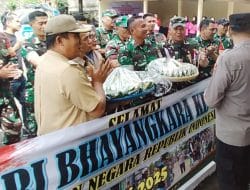 Bak Sebuah Aksi Demo, Danramil dan Camat Datangi Polsek Tanjungsari Sumedang