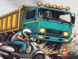 Diduga Rem Blong, Tiga Kendaraan Alami Tabrakan Beruntun di Cimanggung Sumedang