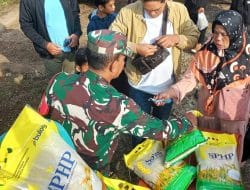 Koramil 1004 Tanjungsari Sasar Pasar Kaget Citali, Beras SPHP Habis Diborong Warga