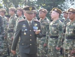 Dandim 0610 Sumedang Pada Upacara HUT TNI ke-80, Wujudkan: Semangat TNI Prima–TNI Rakyat–Indonesia Maju
