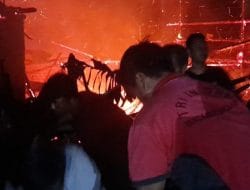 Kebakaran Hebat di Cinanjung, Dua Kandang Ternak dan 43 Domba Terpanggang Dalam Kandang