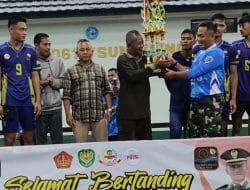 Bupati Sumedang Beri Tambahan Hadiah Untuk Juara Bola Voli Dandim 0610 Sumedang Cup 2025