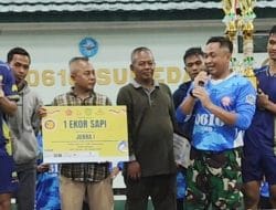 Tim Bola Voli Desa Raharja Tanjungsari Juarai Turnamen Dandim 0610/ Sumedang Cup 2025