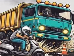 Lakalantas Truk Wingsbox Vs Motor Matic, Wartawan Tewas Bersama Temannya di Jalan Soekarno-Hatta Bandung