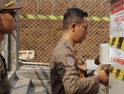 Belum Kantongi Izin PBG, Tower di Pamulihan Disegel Satpol PP Sumedang