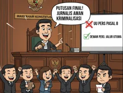 Wartawan Tak Bisa Langsung Dipolisikan! MK Putuskan Sengketa Pers Wajib Lewat Dewan Pers