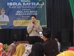 Peringati Isra Mi’raj di Pamulihan, Fajar Aldila Ajak Warga Mandiri Ekonomi dan Melek Digital