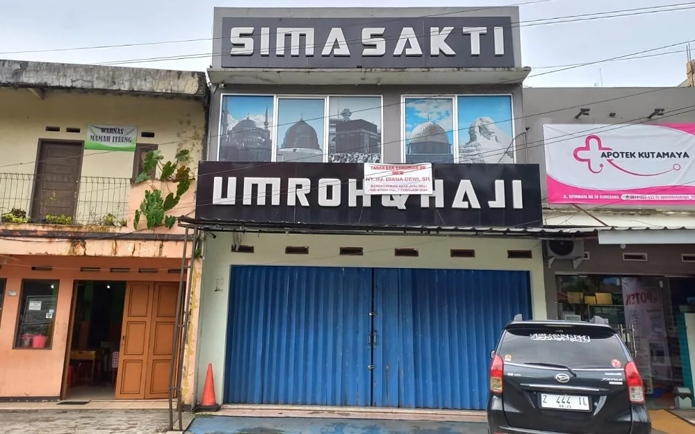 Kantor Travel Haji dan Umroh PT Simasakti di Kutamaya Sumedang disegel