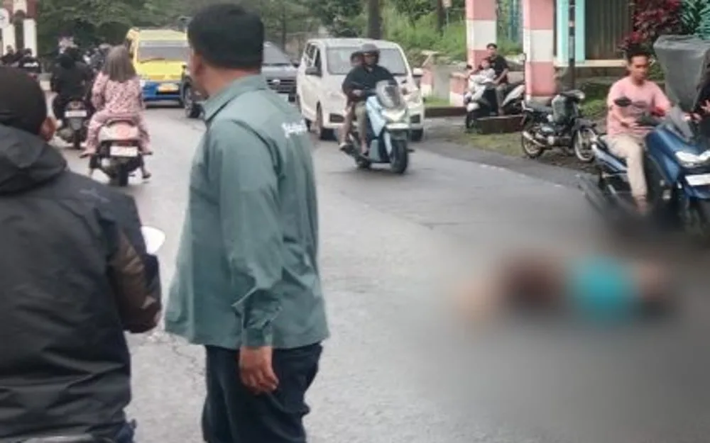 Kecelakaan motor dan bus di Cimalaka Sumedang Maret 2026