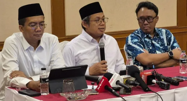 Katib Syuriyah PBNU, KH Sarmidi Husna menegaskan penetapan 1 Syawal 1447 H jatuh pada Sabtu (21/3/2026)