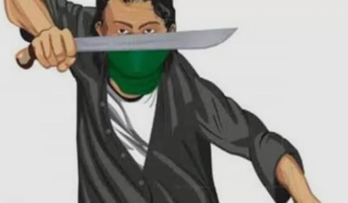 Ilustrasi seorang pria paruh baya asal Bojong Margajaya Tanjungsari Sumedang mengamuk dan lukai dua orang