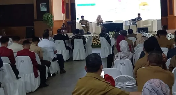 Musyawarah Perencanaan Pembangunan (Musrenbang) RKPD 2027 di Aula Tampomas, Pusat Pemerintahan Sumedang (PPS), Selasa (7/4/2026)