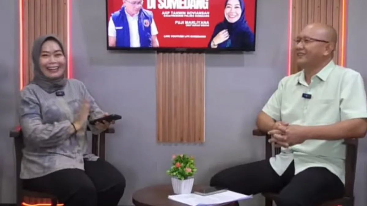Dalam sebuah acara Garasi Diskusi IJTI Sumedang, Kasat Reskrim Polres Sumedang tegaskan aturan Debt kolektor