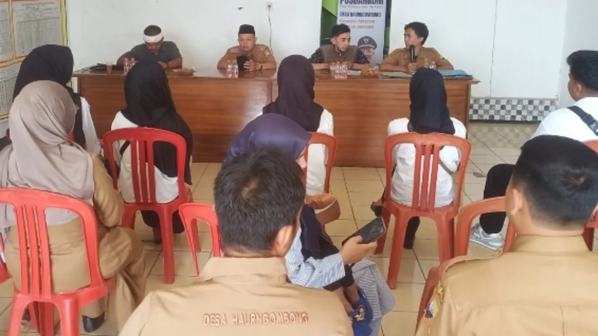 Sebanyak 9 orang calon perangkat desa Haurngombong Kecamatan Pamulihan Sumedang mengikuti proses seleksi perangkat desa pada Senin (27/4/2026)