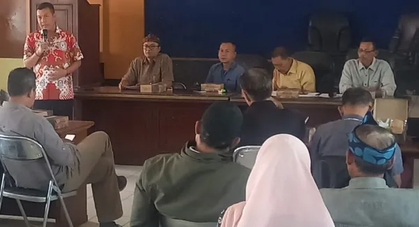 Proses pemilihan Ketua Asosiasi Badan Permusyawaratan Desa Nasional (ABPEDNAS) Kabupaten Sumedang periode 2026–2030