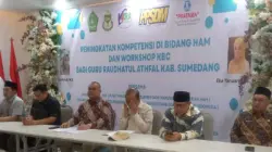 Kepala Kanwil Kementerian HAM Jabar Hasbullah Fudail memberikan materi