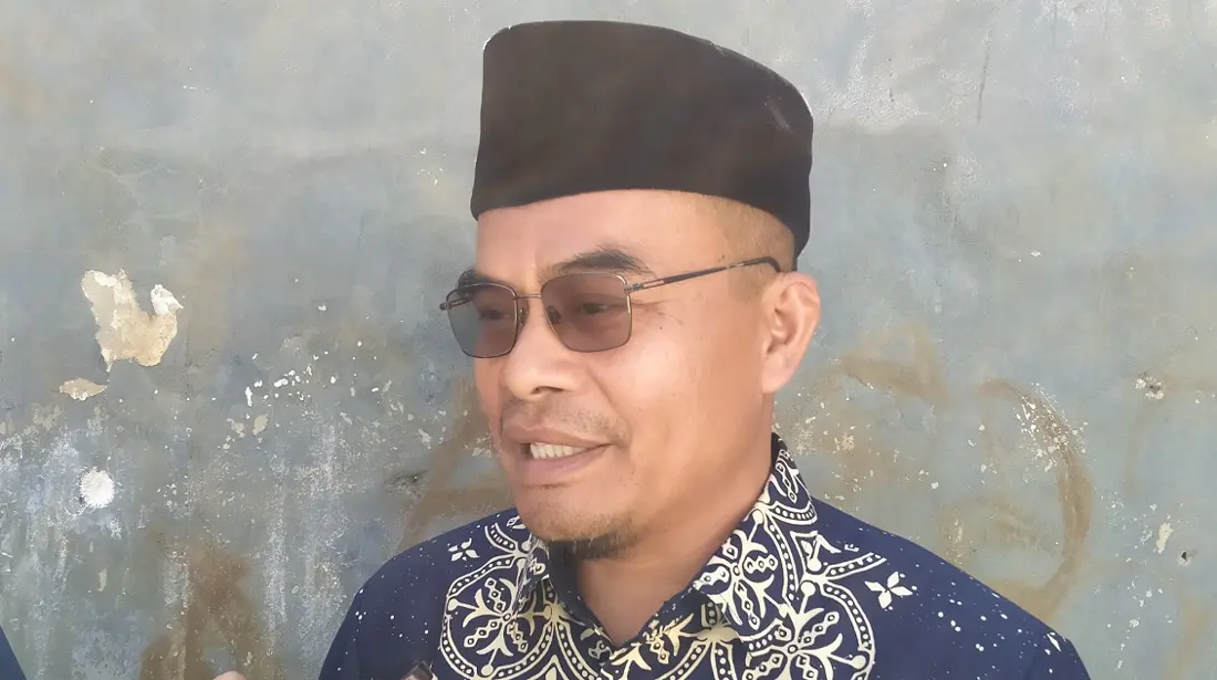 Kabag Kesra Sumedang Saeful Amin saat diwawancarai terkait pelaksanaan MTQ ke-49