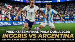 Ilustrasi Semifinal Piala Dunia 2026:Harry Kane vs Lautaro Martinez