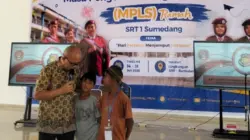Sisi humanis Polri saat menjadi Pemateri MPLS, Kasat Reskrim Polres Sumedang, AKP Tanwin Nopiansah