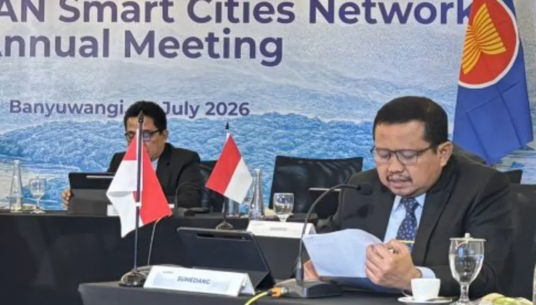 Bupati Sumedang Dony Ahmad Munir menjadi narasumber dalam forum ASEAN Smart Cities Network (ASCN) 2026 di Banyuwangi.