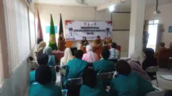 Mahasiswa Fisip UNSAP Sumedang mengikuti Sosialisasi Ideologi Pancasila Tahun 2026 dari Kesbangpol Sumedang