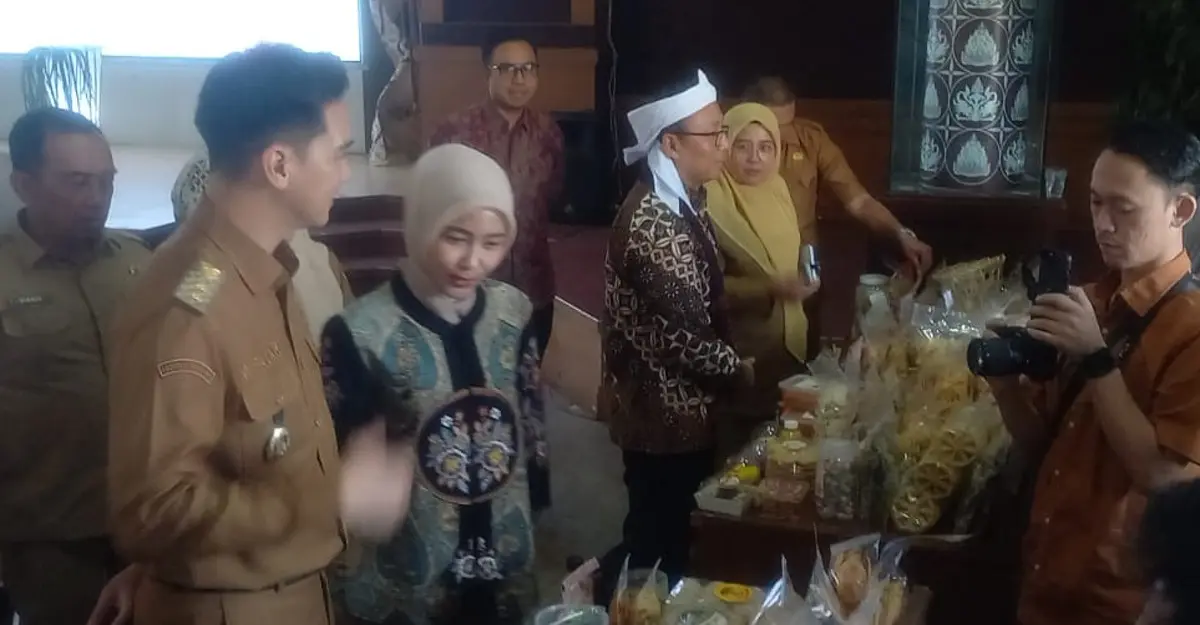 Wabup Sumedang, M.Fajar Aldila dalam acara UMKM Sumedang di Aula Tampomas, Pusat Pemerintahan Sumedang (PPS), Selasa (28/7/2026).