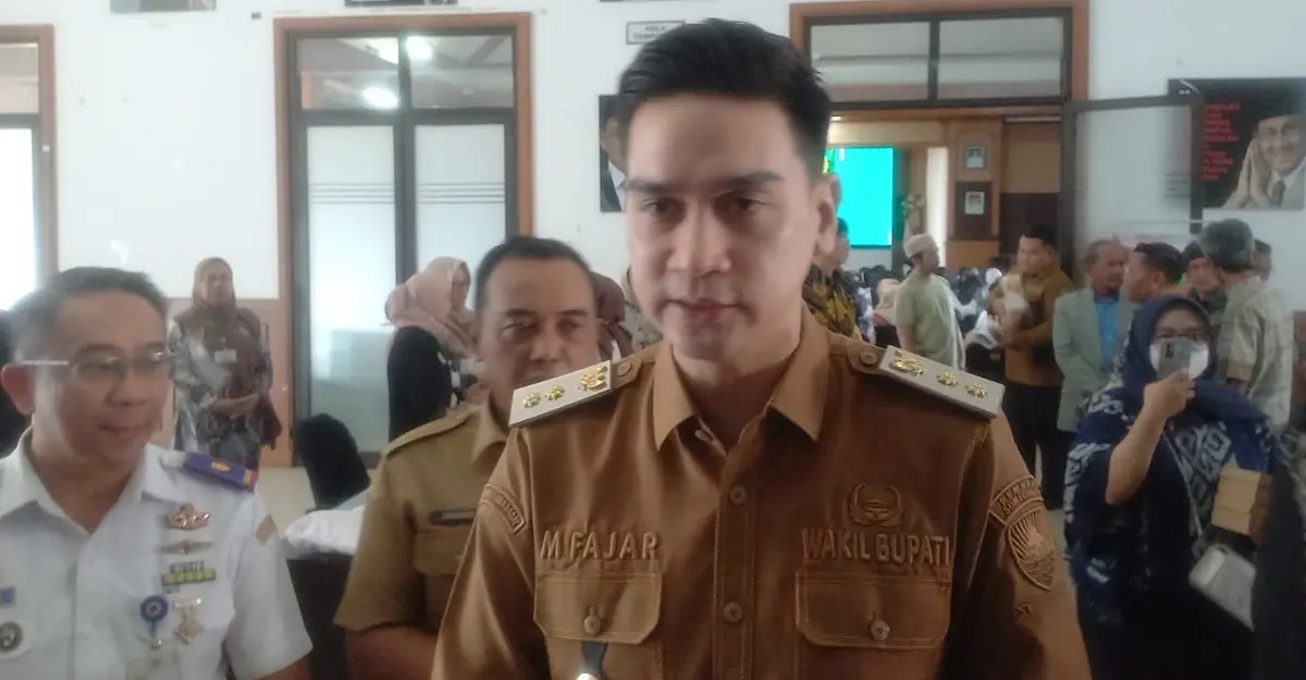 Wabup Sumedang M. Fajar Aldila dalam acara Gebyar Legalitas UMKM Sumedang.