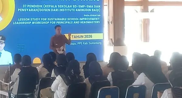 Wakil Bupati Sumedang Fajar Aldila menerima kunjungan delegasi kepala sekolah Malaysia di Pendopo PPS